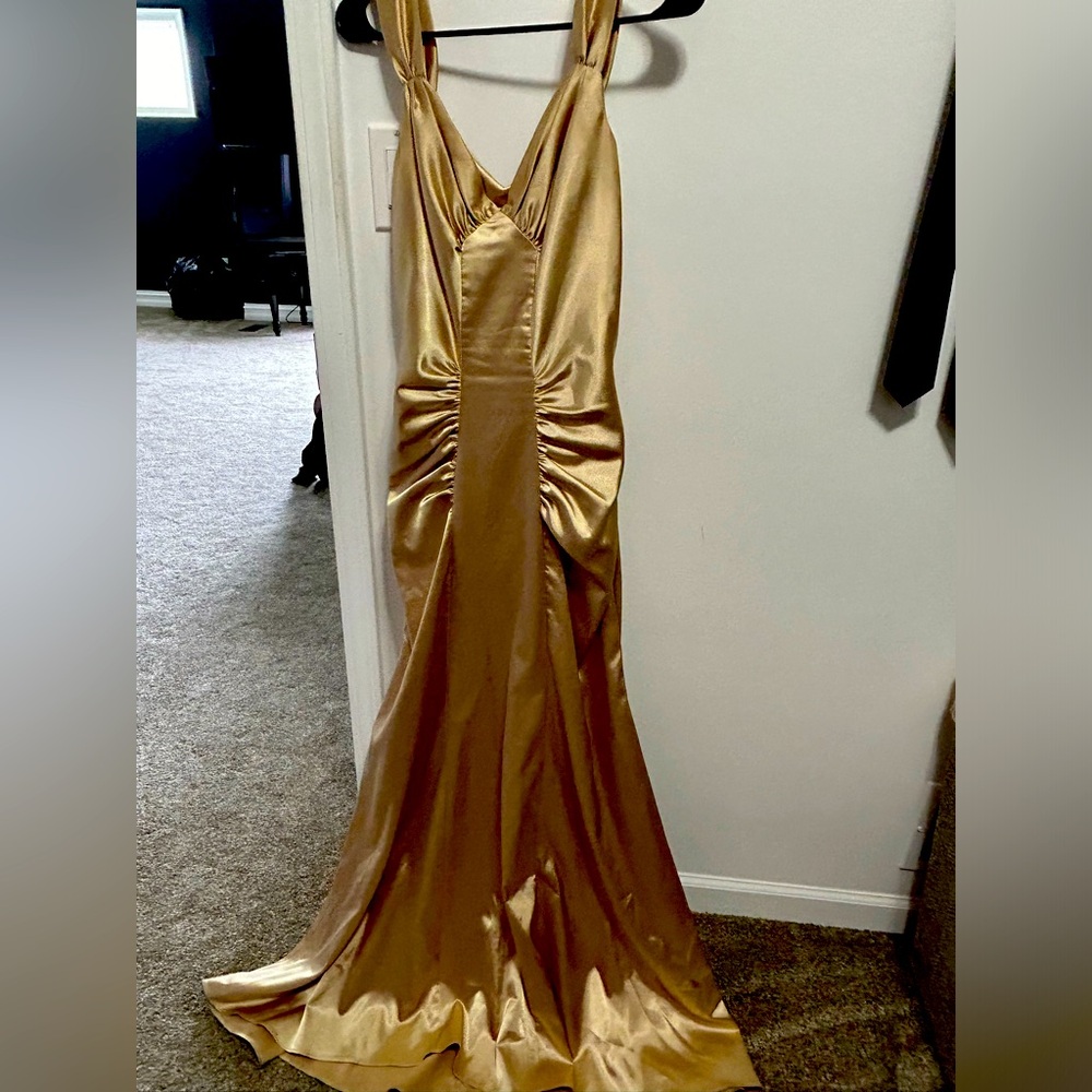 Gold Maxi Mermaid Dress
